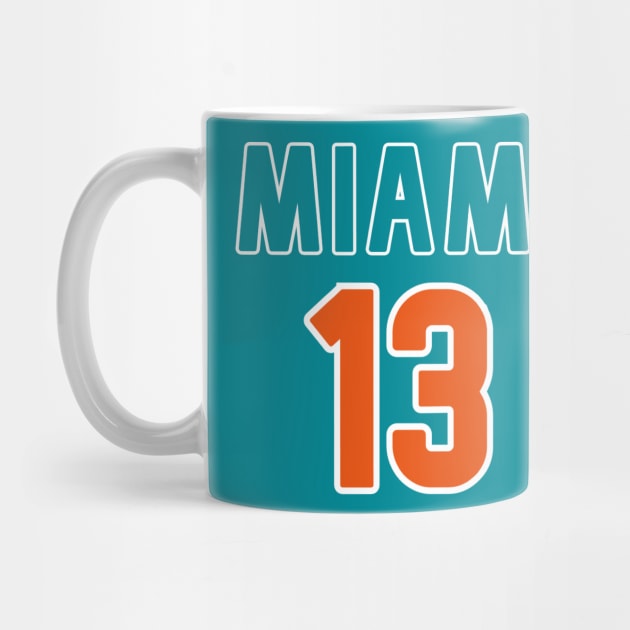 Miami Dolphins - Dan Marino 13 by Pretty Good Shirts